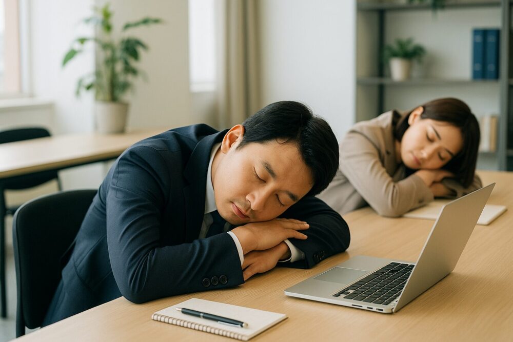 2人が昼寝中